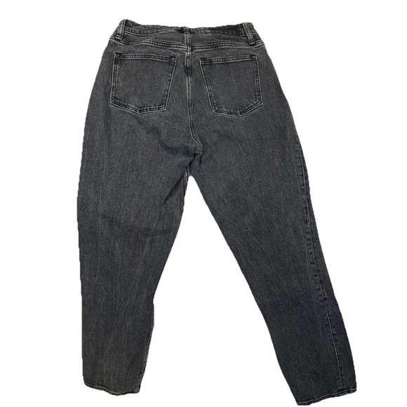 Abercrombie & Fitch The Mom High Rise Curve Love Jeans Black Wash Size 25/0 - Picture 4 of 8